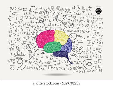 
Brain Colorful - Background Plan Business - modern Idea and Concept Vector illustration Business  with  icon.