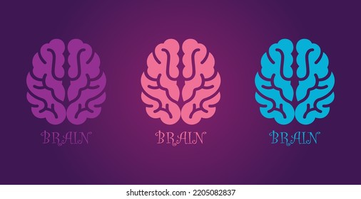 brain colorful illustration with 3d 