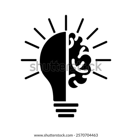 brain combination lamp illustration vector
