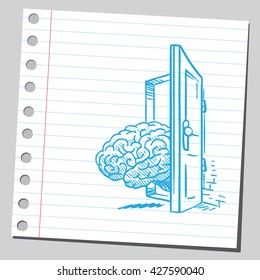Brain coming at the door