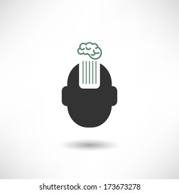 Brain concept icon