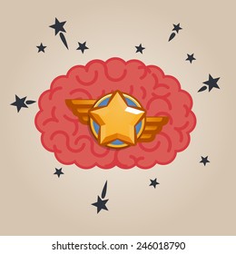 Brain concept illustration