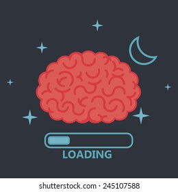 Brain concept illustration: loading