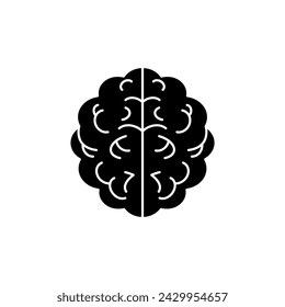 In: Brain Concept Line Icon. Einfache Elementdarstellung. Design der Umrisssymbole des Hirnkonzepts.