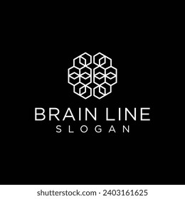 brain connect logo design ready to use