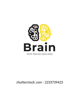 Brain Connection Logo Design Template