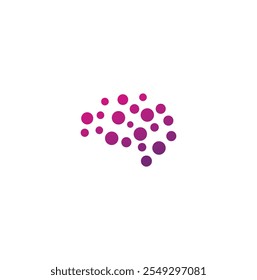 brain connection logo vector icon. digitalbrain