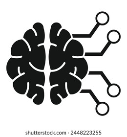 Brain coping skills icon simple vector. Health mental busy. Support talking