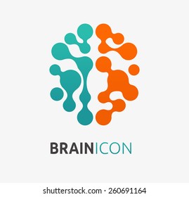 Brain, creation and idea icon and element. Vector illustration