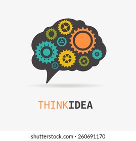 Brain Creation Idea Icon Element Vector Stock Vector (Royalty Free ...