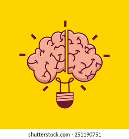 brain creative design, vector illustration eps10 graphic 