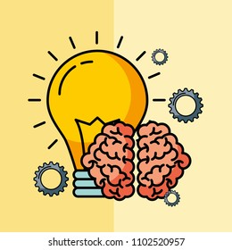 brain creative idea bulb innovation