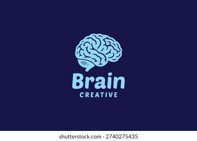 Brain Creative Intelligence Logo Symbol