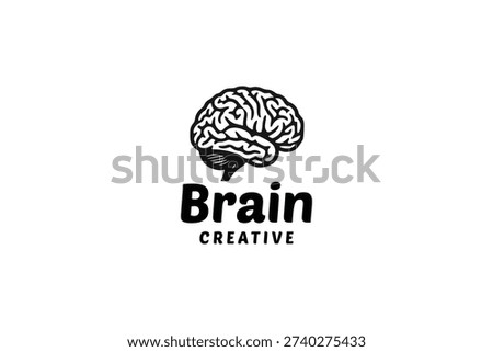 Brain Creative Intelligence Logo Symbol
