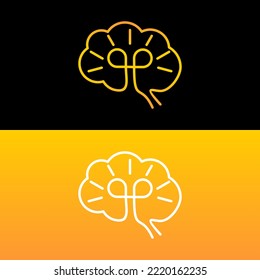 Brain creative logo icon vector illustration