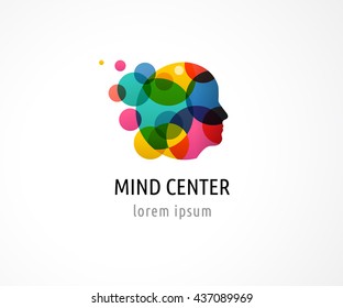 Brain, Creative mind, learning and design icon. Man head, people symbol