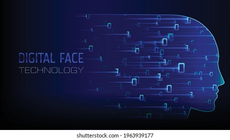 brain cyber circuit future technology concept background