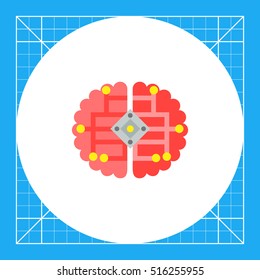 Brain as Cybernetics Concept Icon