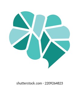 Brain design logo. Template logo brain design