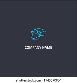 brain design logo vector icon