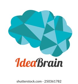 Brain design over white background, vector illustration. Brain design over white background, vector illustration.