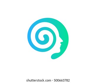 Brain Development Logo Design Template