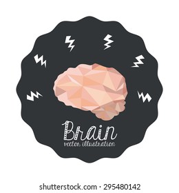 Brain digital design, vector illustration eps 10