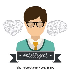 Brain digital design, vector illustration eps 10