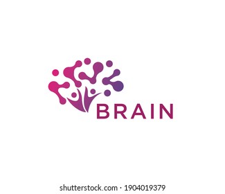 Brain digital logo design brain care logo design brain logo creative design