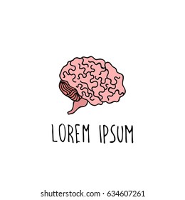 brain doodle icon