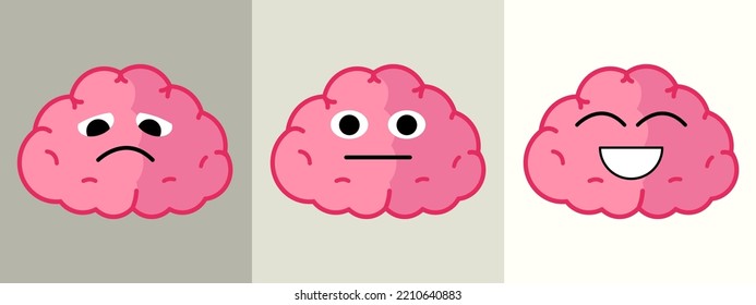 Brain Emoji, Mental Health Assessment, World Mental Health Day Concept.