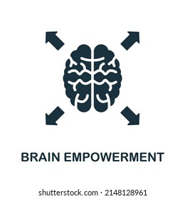 Brain Empowerment icon. Simple element from yoga collection. Creative Brain Empowerment icon for web design, templates, infographics and more