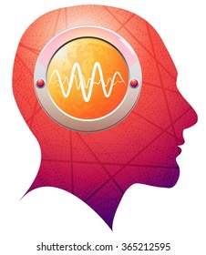 Brain Epilepsy Activity - Illustration