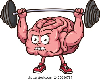 Ejercicio cerebral con Ilustración vectorial de barra