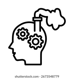 Brain Factory Icon Element For Design
