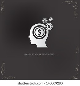 Brain Finance symbol,vector