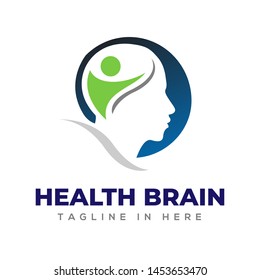 Brain Fit Health Logo Design Inspiration Stock Vector (Royalty Free ...