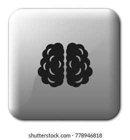 Brain flat vector icon.