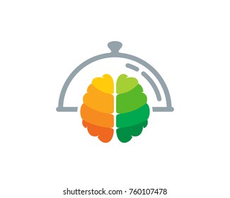 Brain Food Icon Logo Design Element