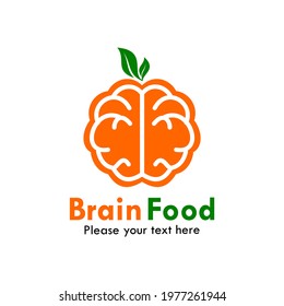 Brain Food Logo Template Illustration