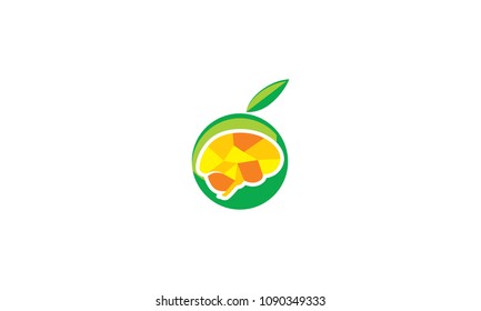 brain fruit health logo