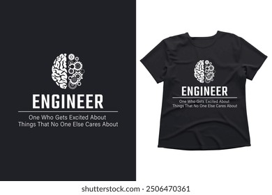 Camiseta del cerebro del ingeniero, regalos del ingeniero, ingeniería divertida dicen la camiseta, camiseta del regalo del grado del ingeniero eléctrico, camiseta del estudiante de ingeniería