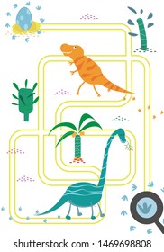 Brain game for children. Labirint with . Find the way home