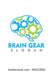 Brain Gear Logo, Brain Technology