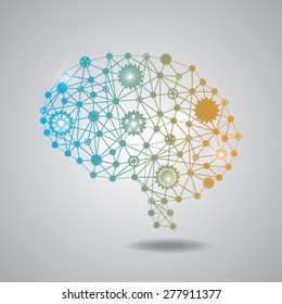 brain gear polygon