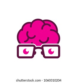 Brain Geek Logo Icon Design