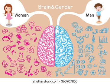 brain and gender difference between man and woman