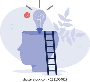 Brain generated idea .business concept. vector illustration.