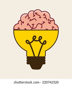 brain graphic design , vector illustration