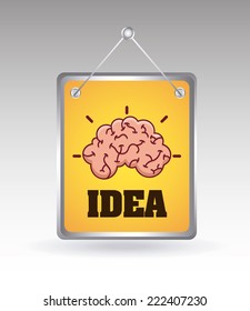 brain graphic design , vector illustration